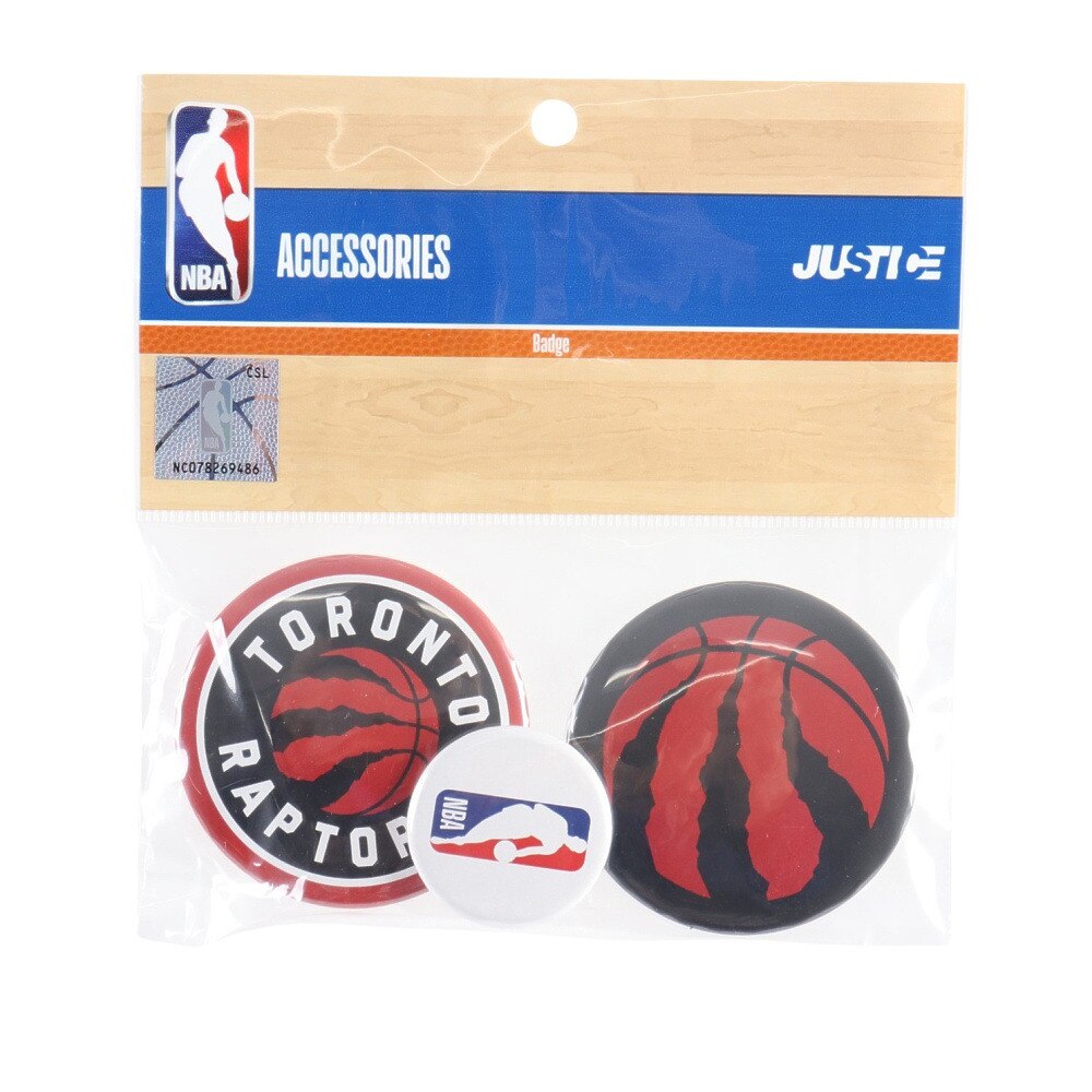 エヌビーエー（NBA）（メンズ、レディース、キッズ）NBA 缶バッジ トロント・ラプターズ NBA35864
