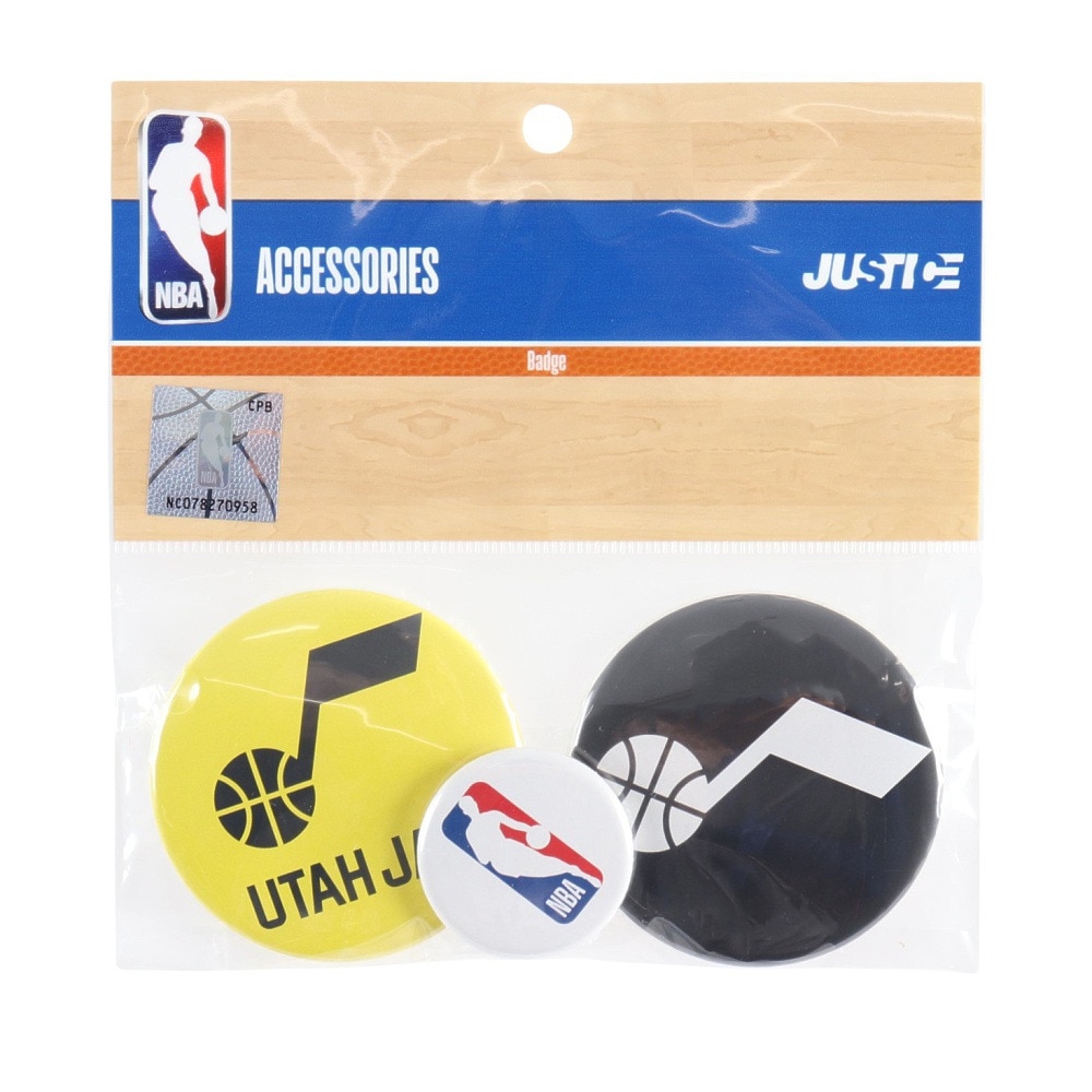 エヌビーエー（NBA）（メンズ、レディース、キッズ）NBA 缶バッジ ユタ・ジャズ NBA35865