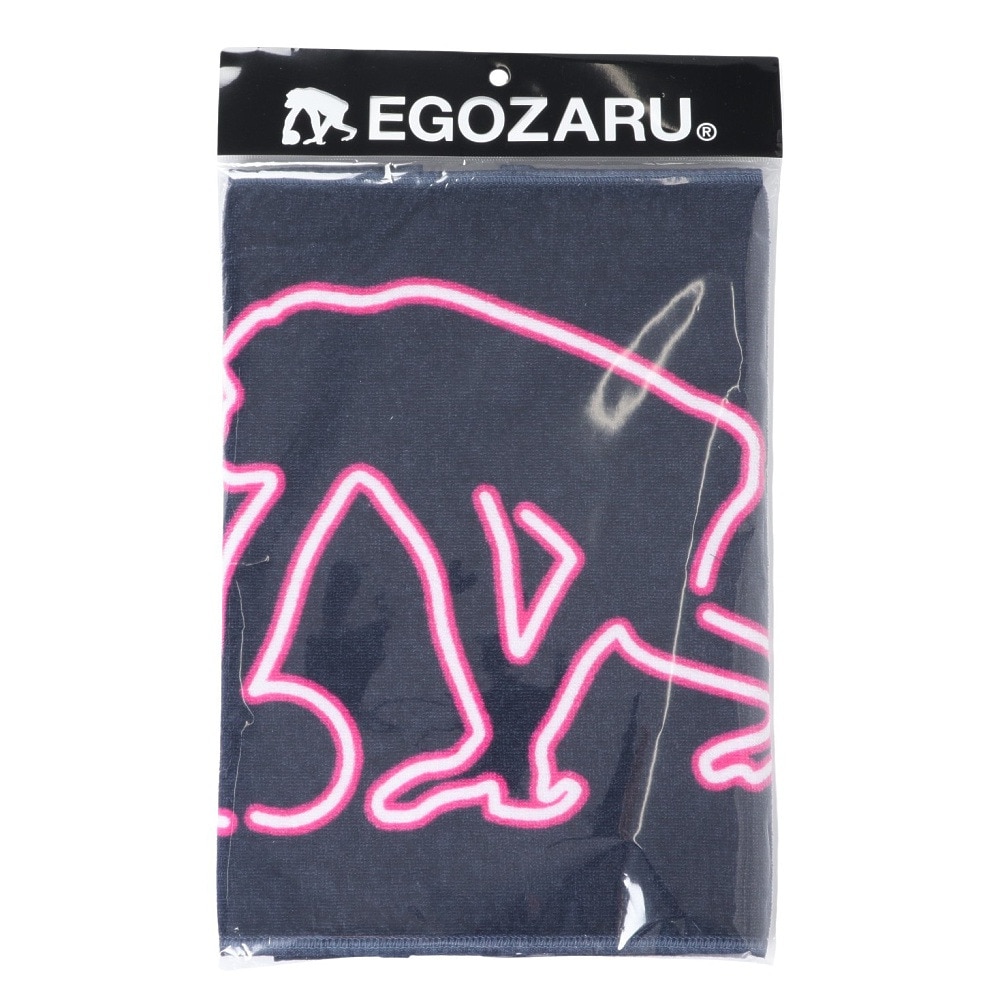 エゴザル（EGOZARU）（メンズ、レディース、キッズ）ネオンサイン スポーツフェイスタオル EZAC-S2403-004