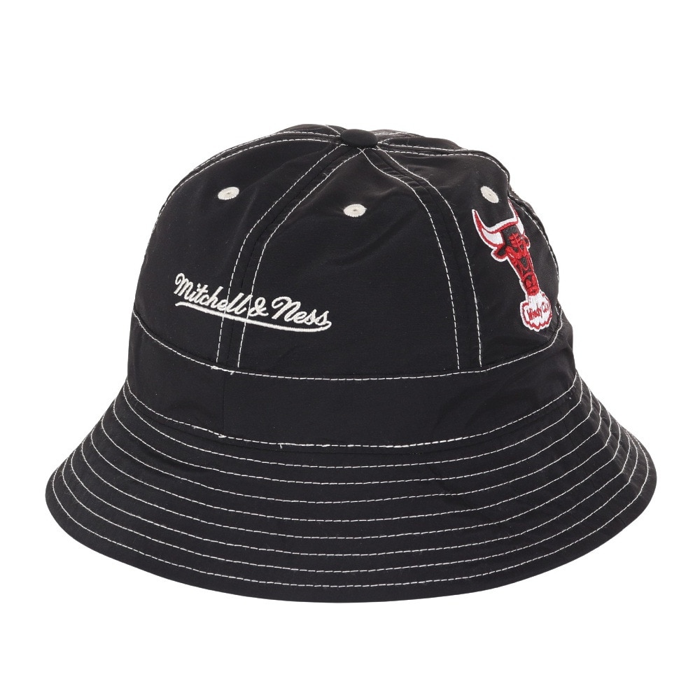 ミッチェルアンドネス（Mitchell&Ness）（メンズ、レディース）バケットハット NBA CONTRAST 6 HWC シカゴブルズ HBKB6726-CBUBLCK