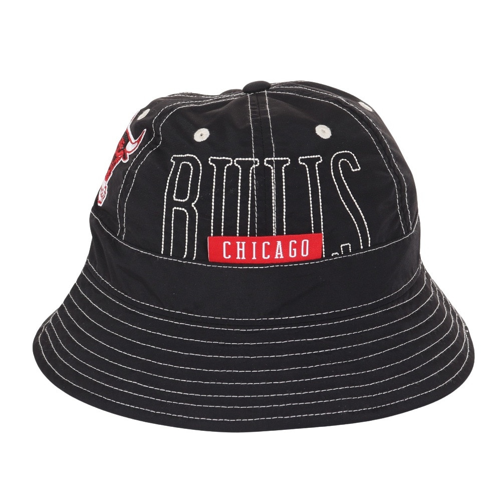 ミッチェルアンドネス（Mitchell&Ness）（メンズ、レディース）バケットハット NBA CONTRAST 6 HWC シカゴブルズ HBKB6726-CBUBLCK