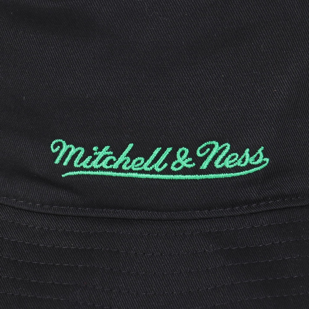 ミッチェルアンドネス（Mitchell&Ness）（メンズ、レディース）バケットハット NBA ロゴラップ HWC セルティックス HBKB6730-BCEBLCK