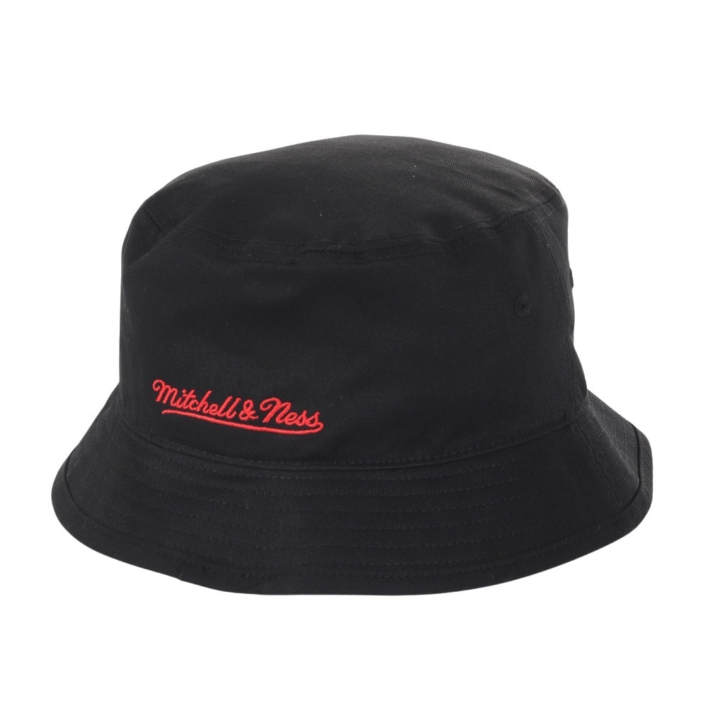 ミッチェルアンドネス（Mitchell&Ness）（メンズ、レディース）バケットハット NBA ロゴラップ HWC シカゴブルズ HBKB6730-CBUBLCK
