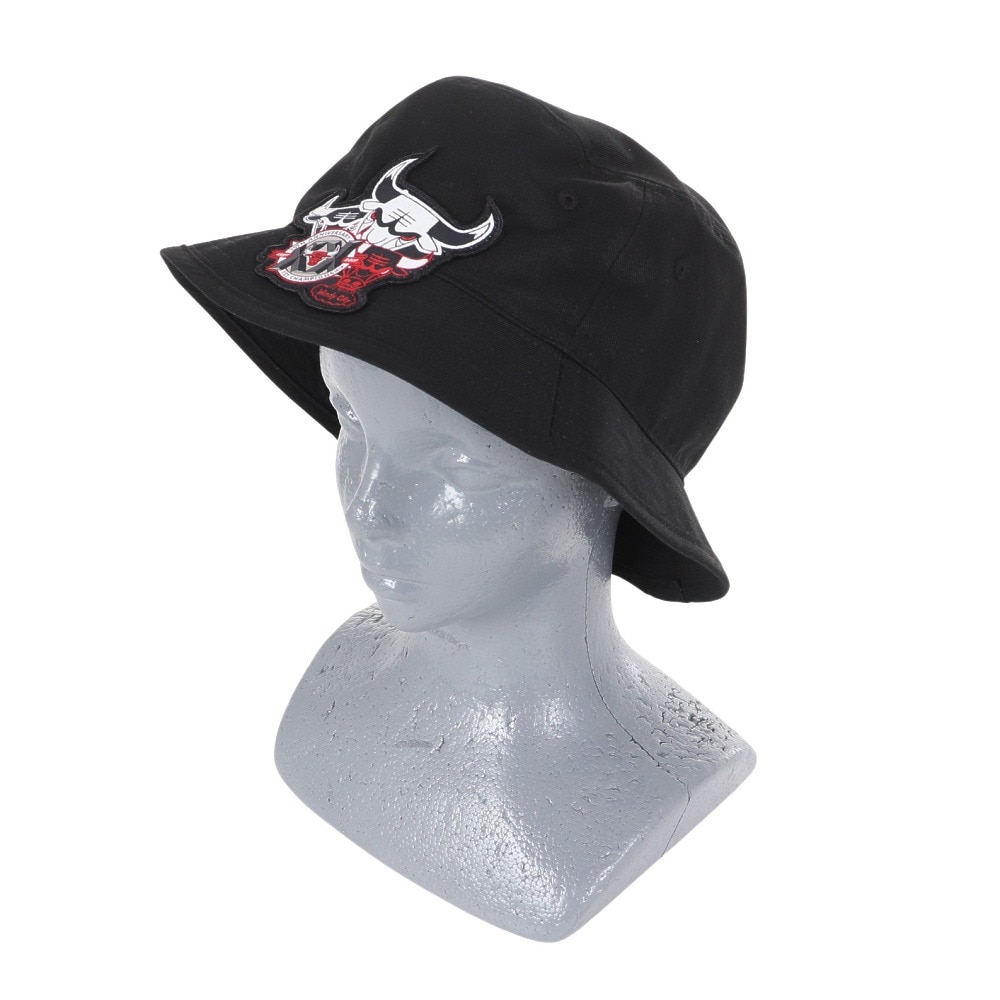 ミッチェルアンドネス（Mitchell&Ness）（メンズ、レディース）バケットハット NBA ロゴラップ HWC シカゴブルズ HBKB6730-CBUBLCK