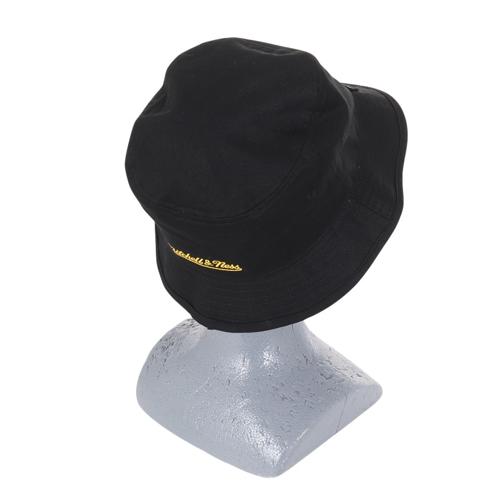 ミッチェルアンドネス（Mitchell&Ness）（メンズ、レディース）バケットハット NBA ロゴラップ HWC レイカーズ HBKB6730-LALBLCK