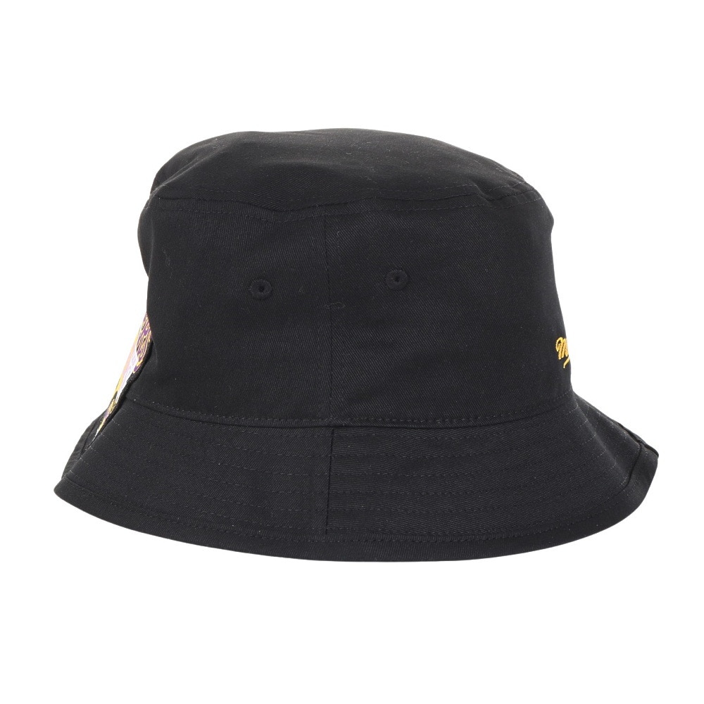 ミッチェルアンドネス（Mitchell&Ness）（メンズ、レディース）バケットハット NBA ロゴラップ HWC レイカーズ HBKB6730-LALBLCK
