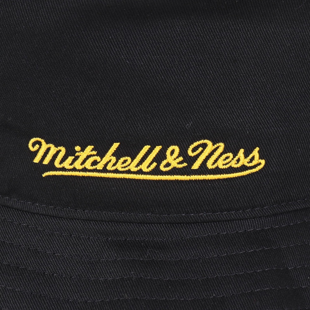 ミッチェルアンドネス（Mitchell&Ness）（メンズ、レディース）バケットハット NBA ロゴラップ HWC レイカーズ HBKB6730-LALBLCK