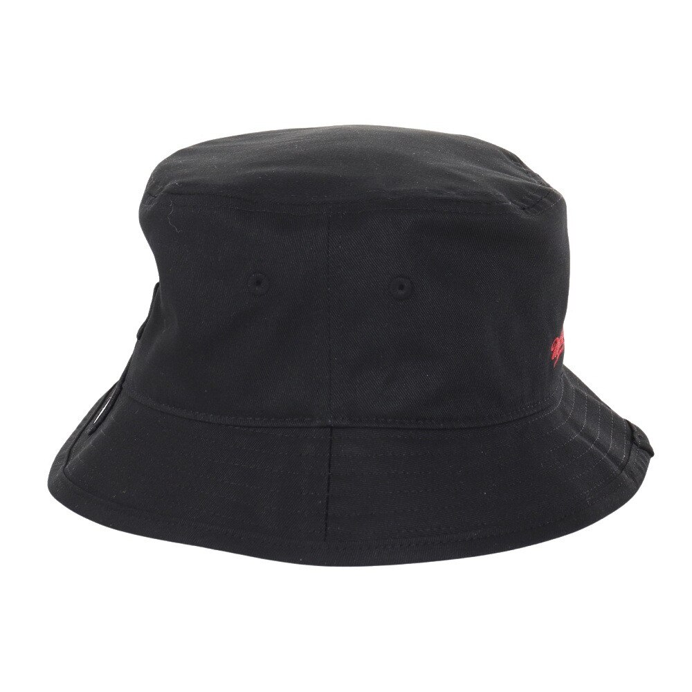 ミッチェルアンドネス（Mitchell&Ness）（メンズ、レディース）バケットハット NBA ロゴラップ HWC マイアミ・ヒート HBKB6730-MHEBLCK