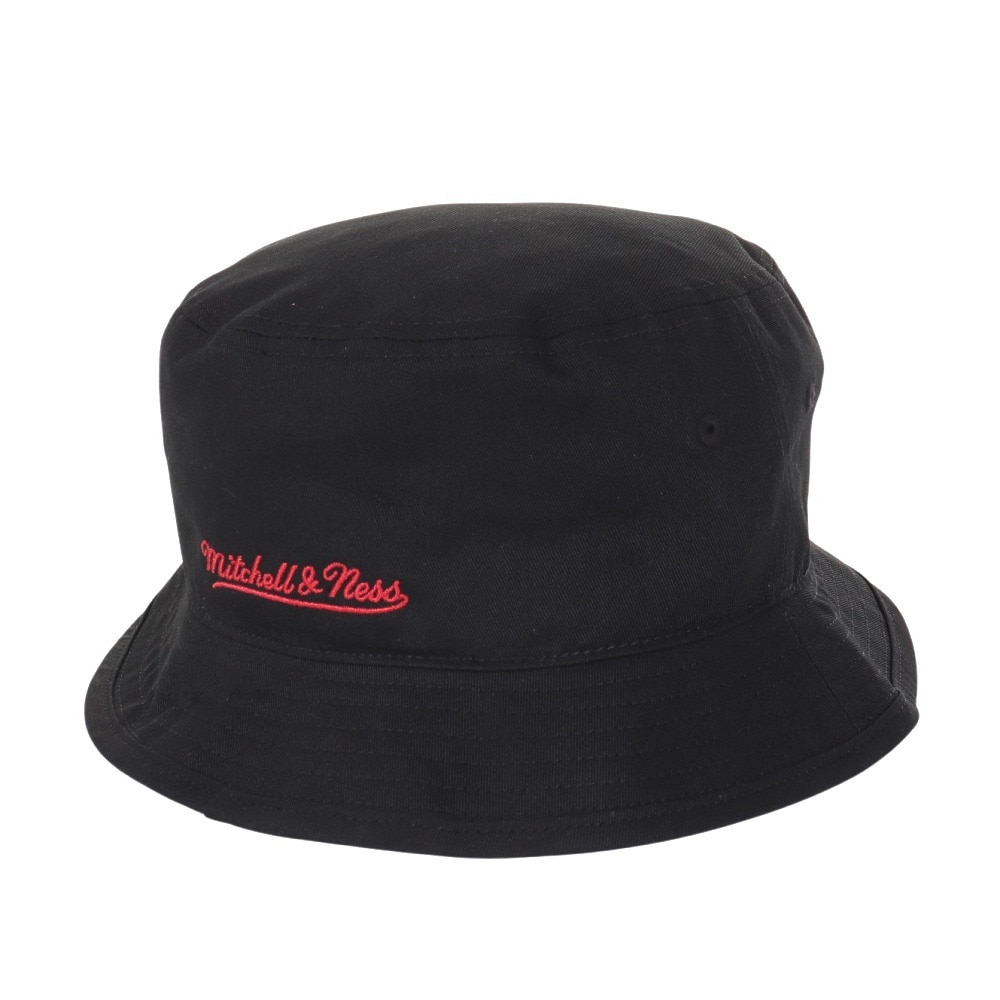 ミッチェルアンドネス（Mitchell&Ness）（メンズ、レディース）バケットハット NBA ロゴラップ HWC セブンティシクサーズ HBKB6730-P76BLCK