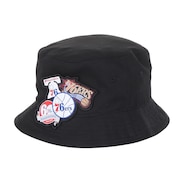 (メンズ、レディース)バケットハット NBA ロゴラップ HWC セブンティシクサーズ HBKB6730-P76BLCK
