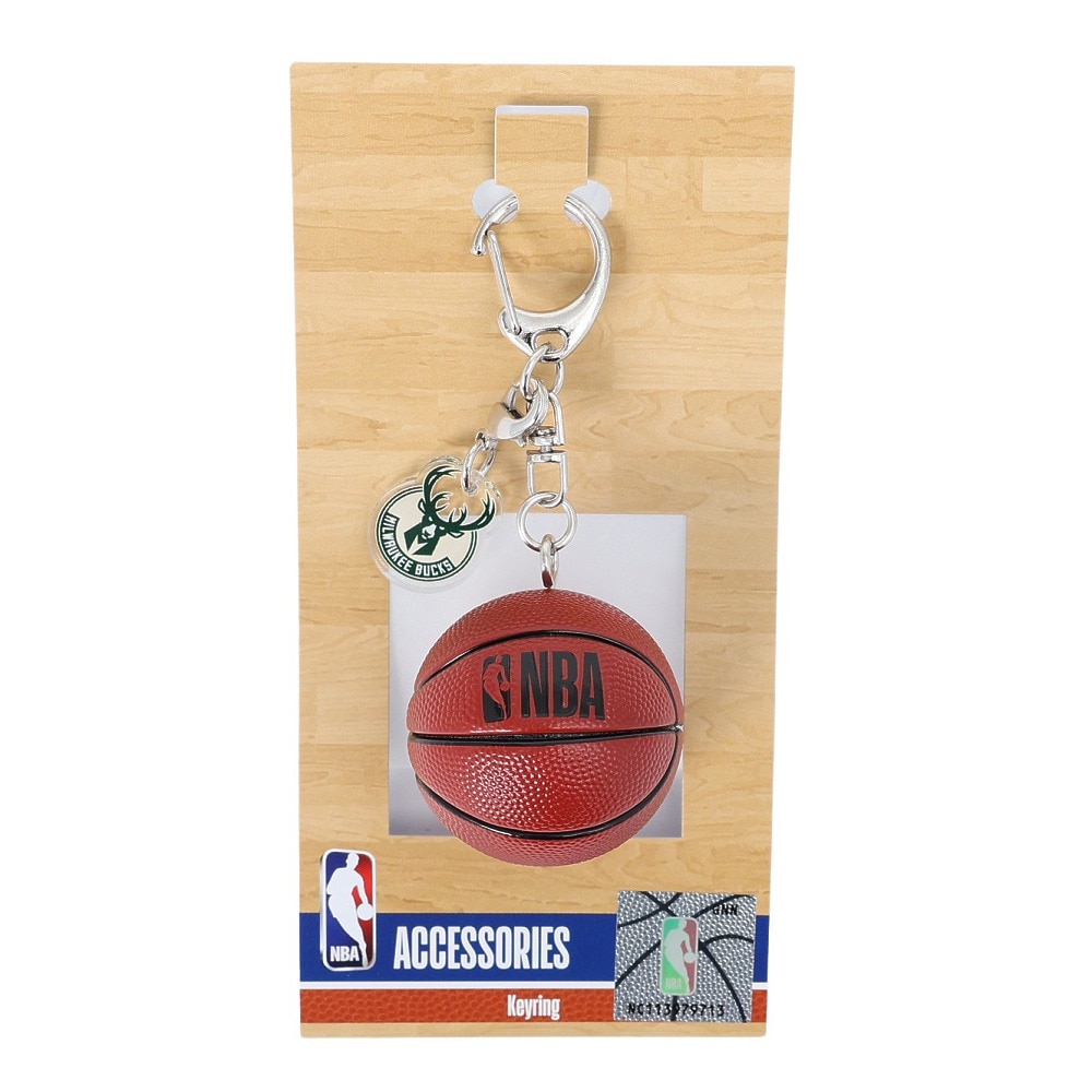 エヌビーエー（NBA）（メンズ、レディース、キッズ）ボールキーホルダー ミルウォーキー バックス Milwaukee Bucks NBA NBA54213