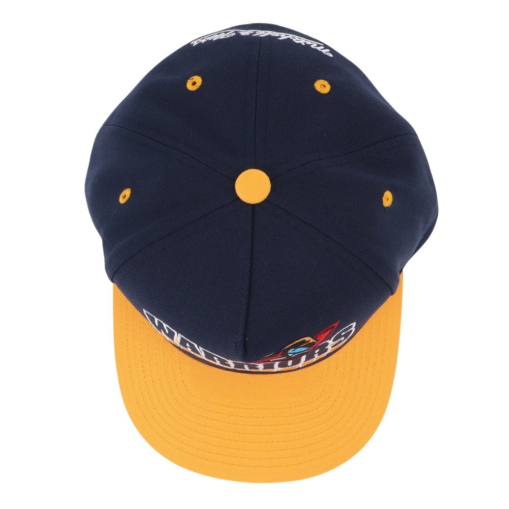 ミッチェルアンドネス（Mitchell&Ness）（メンズ）キャップ NBA WAVY PRO SNAPBAC Hwc ゴールデンステイト・ウォーリアーズ HP9618-GSWNAVY