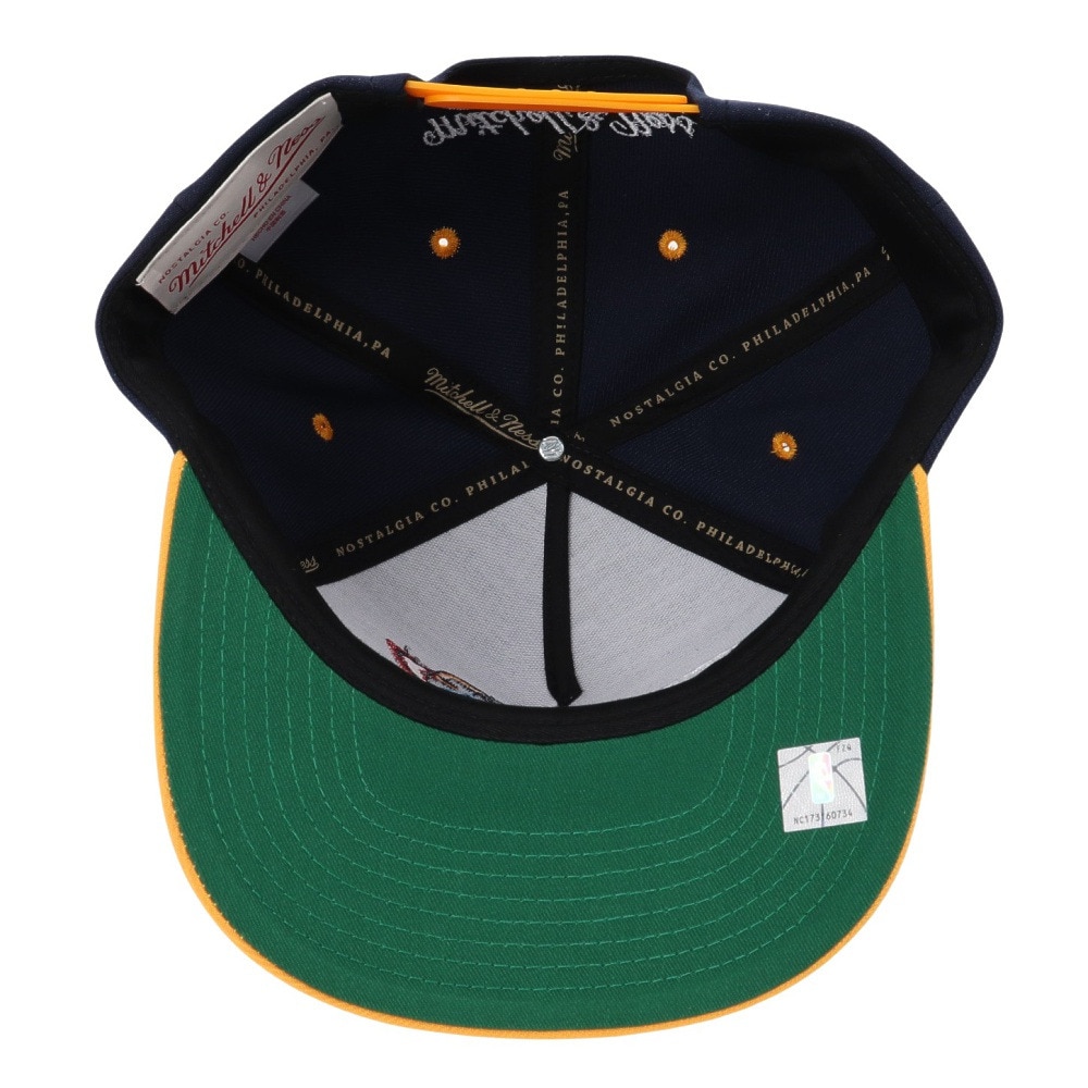 ミッチェルアンドネス（Mitchell&Ness）（メンズ）キャップ NBA WAVY PRO SNAPBAC Hwc ゴールデンステイト・ウォーリアーズ HP9618-GSWNAVY