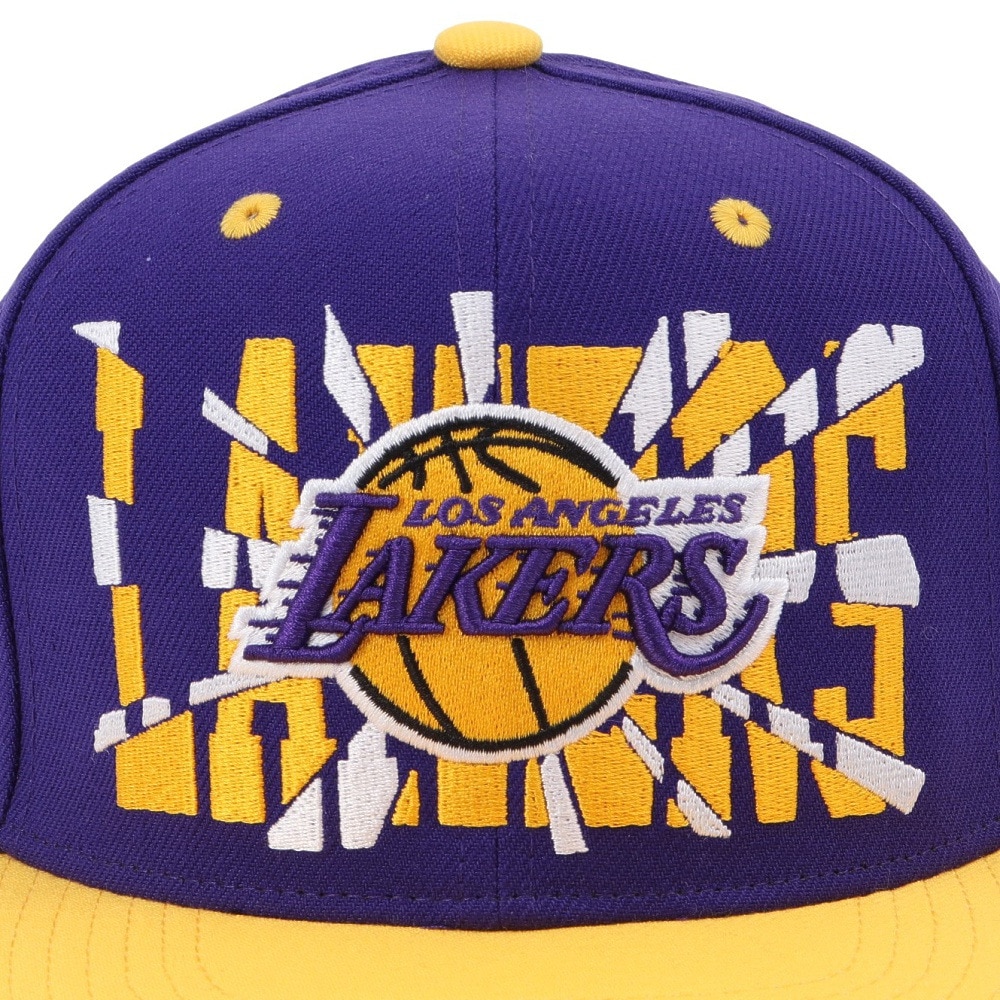ミッチェルアンドネス（Mitchell&Ness）（メンズ）キャップ NBA SHATTERED SNAPBAC ロサンゼルス・レイカーズ HS10026-LALPURP