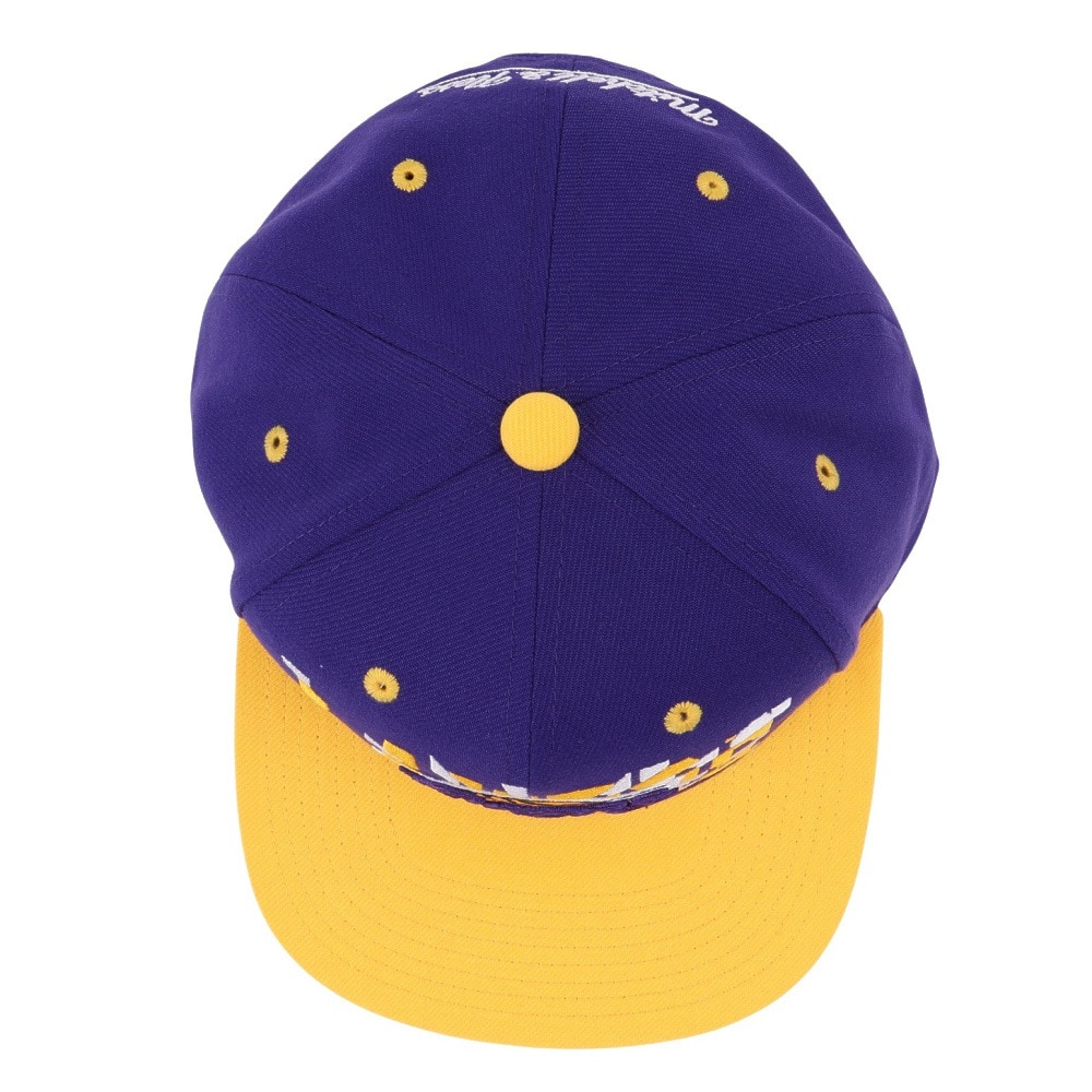 ミッチェルアンドネス（Mitchell&Ness）（メンズ）キャップ NBA SHATTERED SNAPBAC ロサンゼルス・レイカーズ HS10026-LALPURP