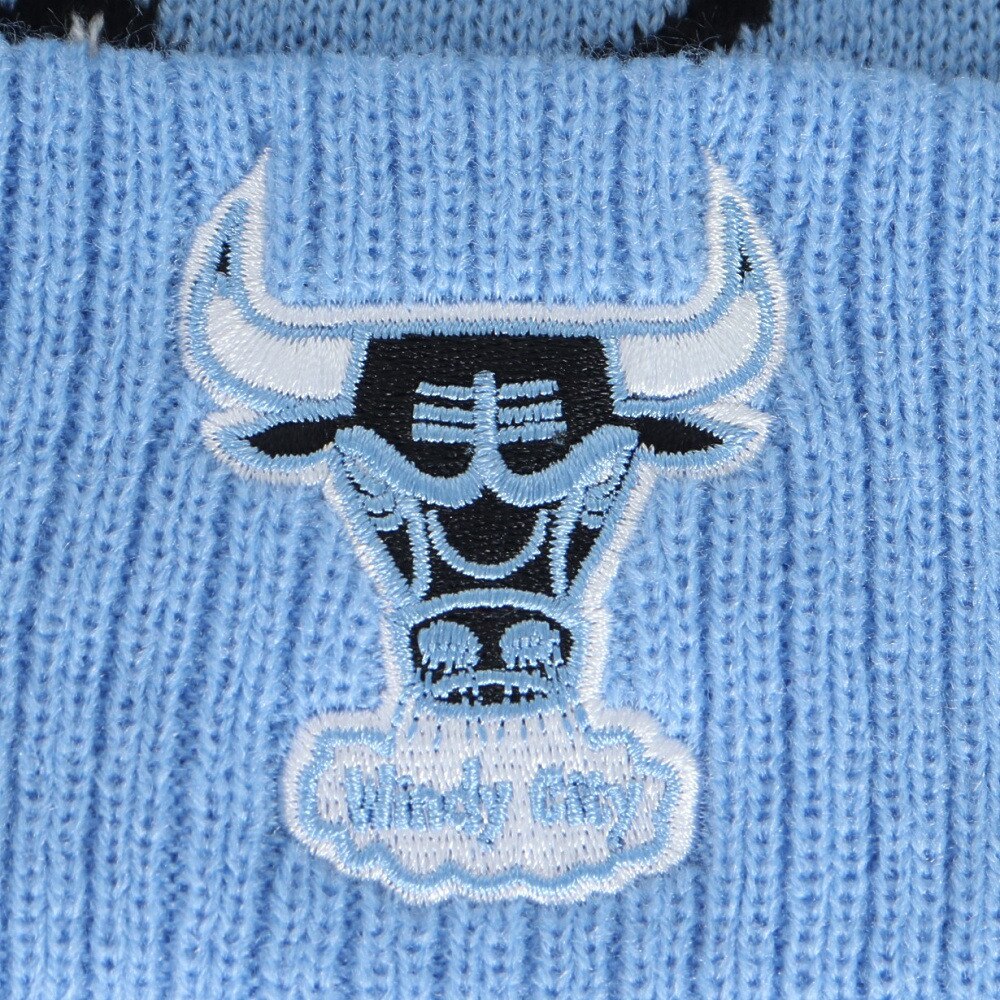 ミッチェルアンドネス（Mitchell&Ness）（メンズ、レディース）ポンポン ニットキャップ HWC CBU NBA シカゴ ブルズ ニット帽 HK10693-CBULTBL