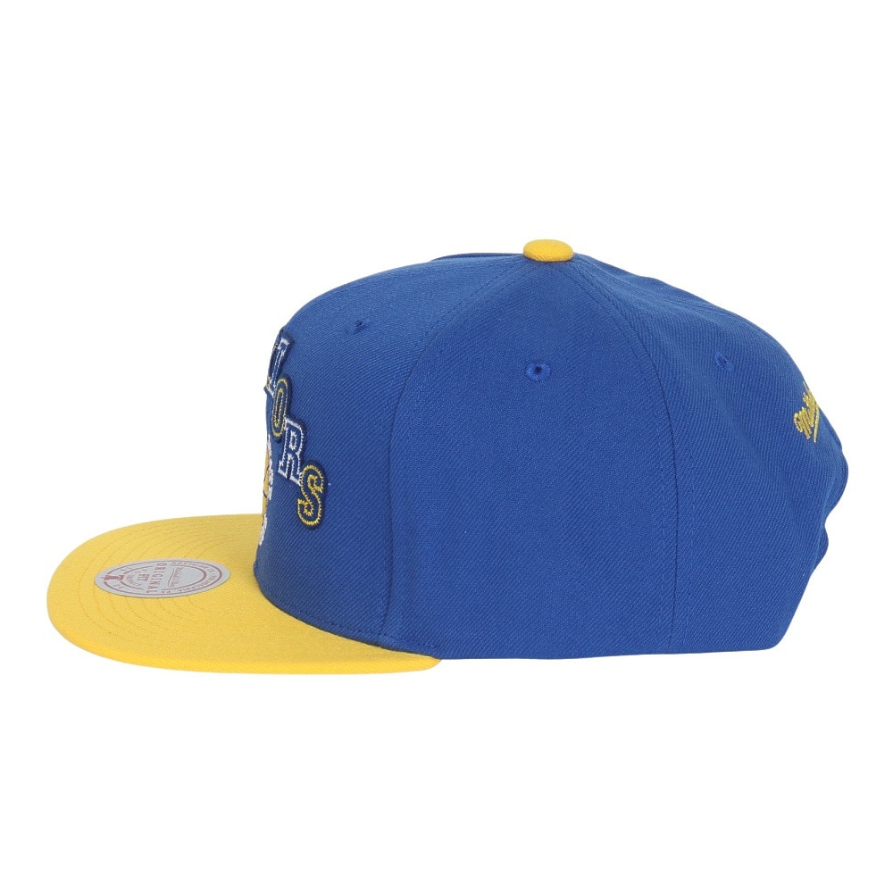 ミッチェルアンドネス（Mitchell&Ness）（メンズ、レディース）UPRISE SNAPBACK HWC キャップ NBA ゴールデンステート ウォリアーズ HS10483-GSWROYA