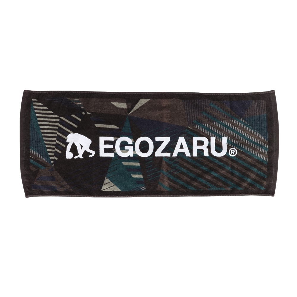 エゴザル（EGOZARU）（メンズ、レディース、キッズ）ワイドジオメトリック スポーツフェイスタオル EZAC-S2301C013