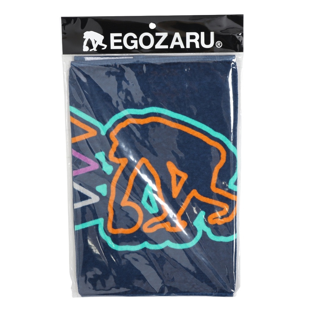 エゴザル（EGOZARU）（メンズ、レディース、キッズ）マルチスクリプトデュアルロゴスポーツ フェイスタオル EZSS25UTW006C132