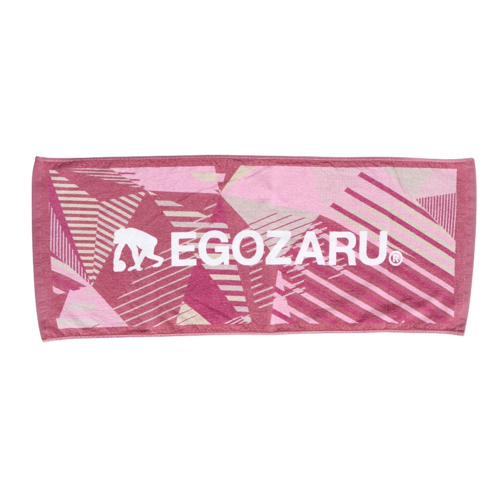 エゴザル（EGOZARU）（メンズ、レディース、キッズ）ワイドジオメトリック スポーツフェイスタオル EZAC-S2301C134
