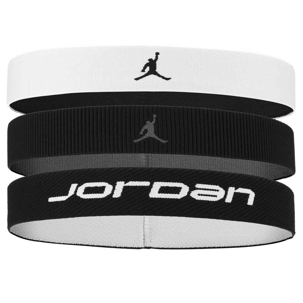 ジョーダン（JORDAN）（メンズ）【新商品】 バスケットボール ジョーダン エラスティックスポーツ ワイドヘッドバンド 3本入 JD2023-036