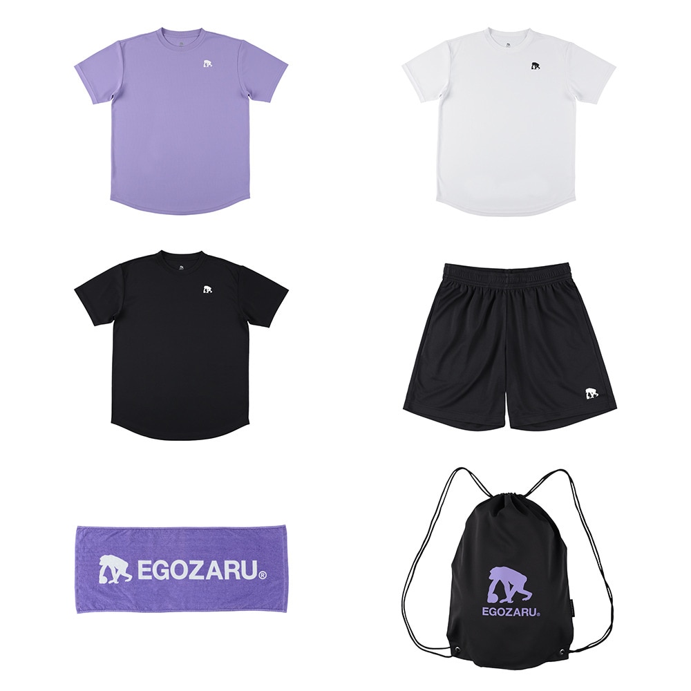 エゴザル（EGOZARU）（メンズ、レディース）サマーキャンプパック 2025 6点セット 合宿パック 夏袋 パープル　EZSS25UFB001C142