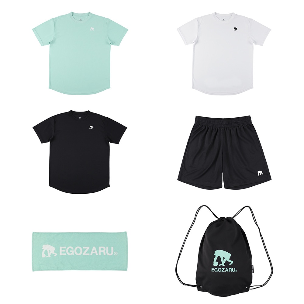 エゴザル（EGOZARU）（メンズ、レディース）サマーキャンプパック 2025 6点セット 合宿パック 夏袋 ミント EZSS25UFB001C144