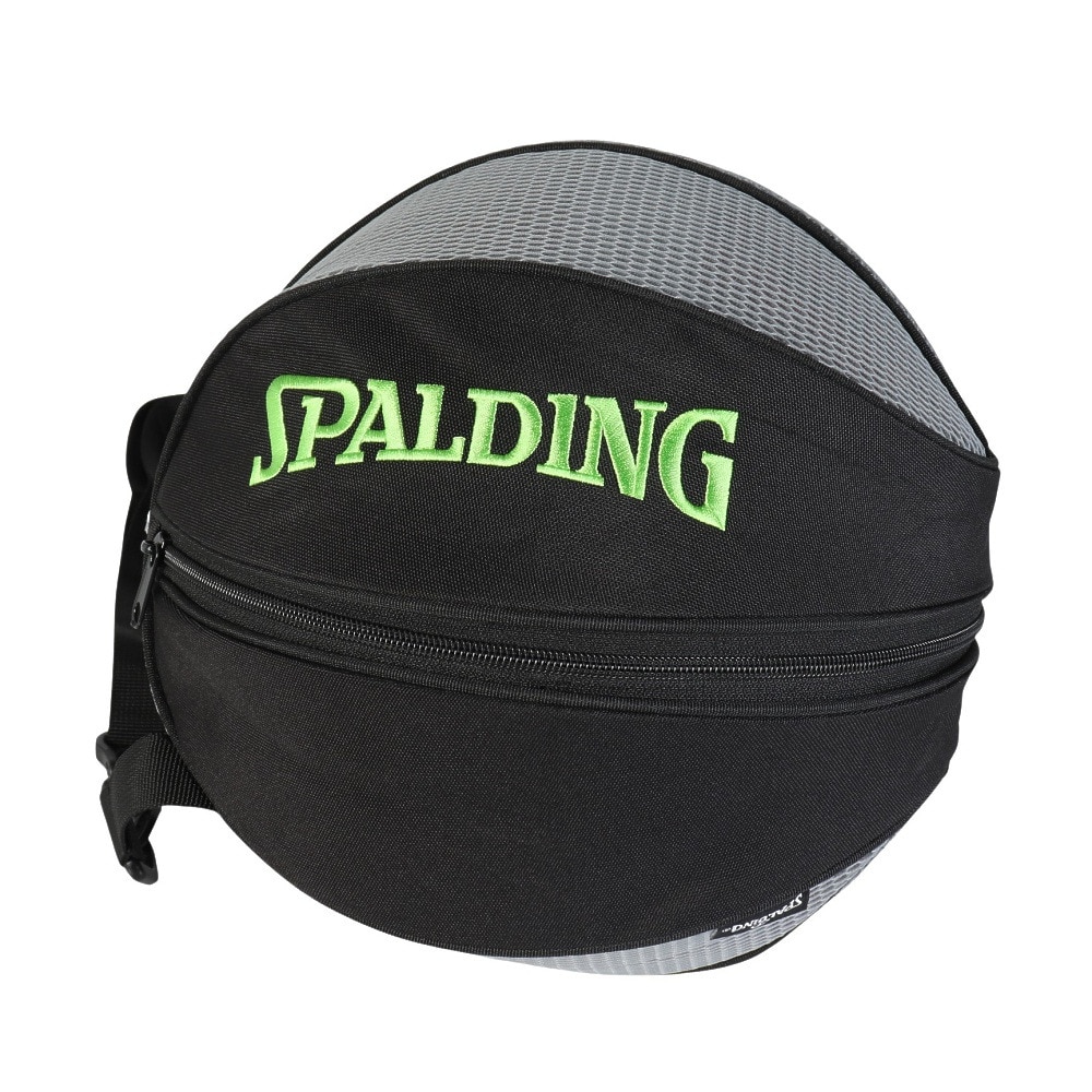 スポルディング（SPALDING）（メンズ、レディース）ボールバッグ ブリーズ グレー×グリーン 49-007GG
