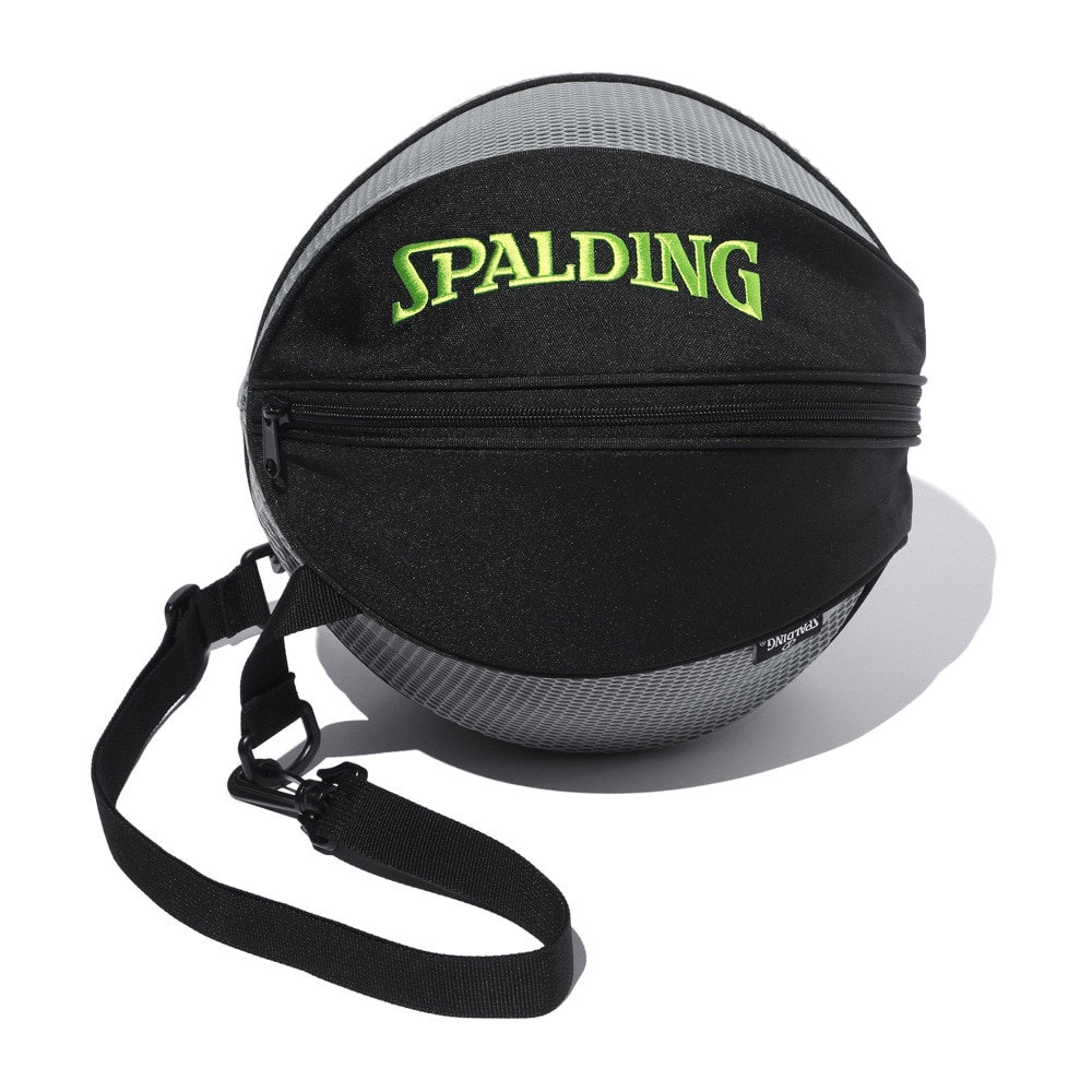 スポルディング（SPALDING）（メンズ、レディース）ボールバッグ ブリーズ グレー×グリーン 49-007GG