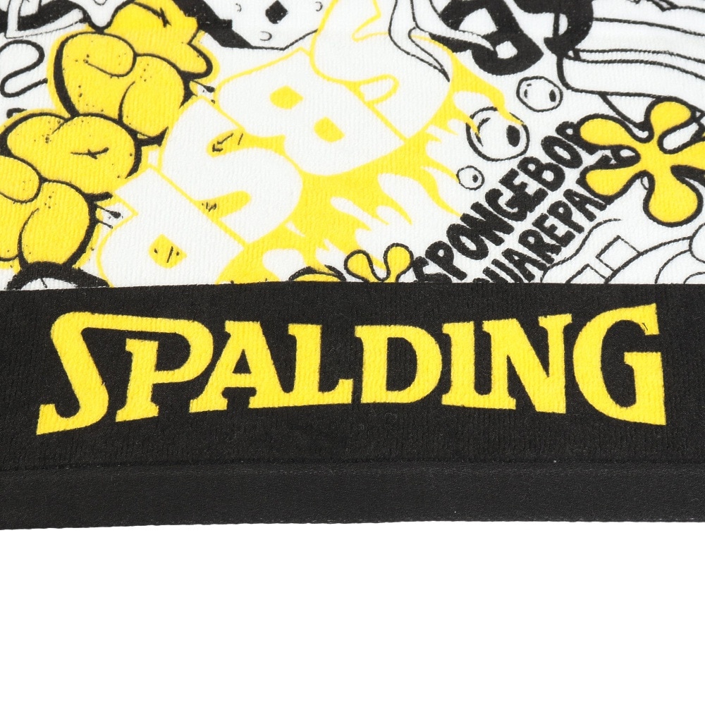 スポルディング（SPALDING）（メンズ、レディース、キッズ）プリントタオル スポンジ・ボブ グラフィティ イエロー SAT211320