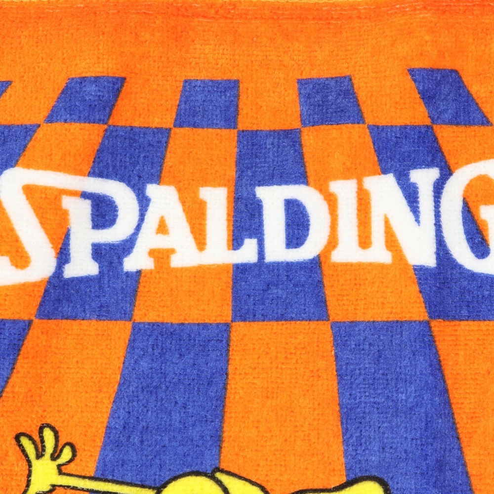 スポルディング（SPALDING）（メンズ、レディース、キッズ）プリントタオル スポンジ・ボブ チェッカーフラッグ オレンジ×ディープシー SAT211330