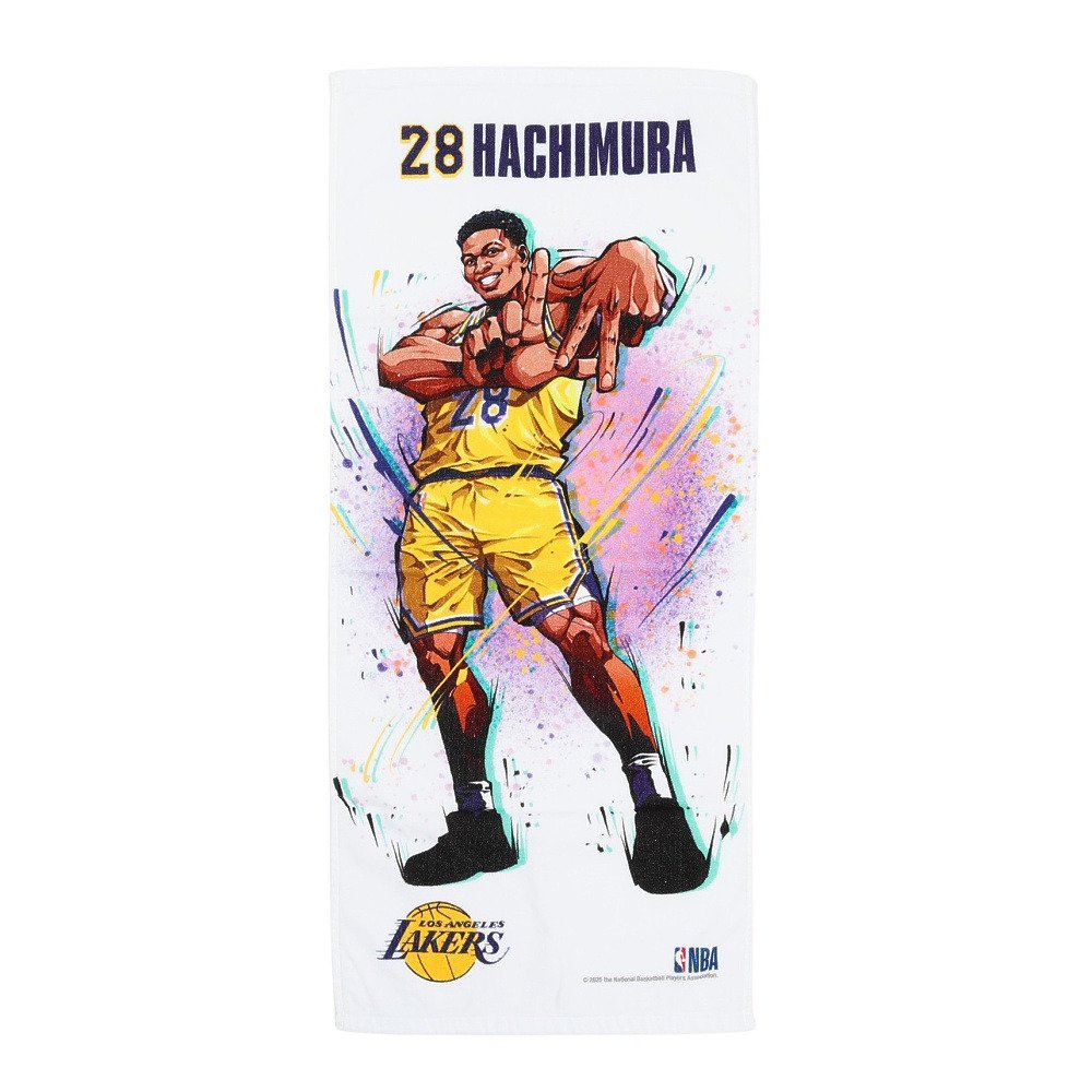 八村塁 直筆サイン入りオリジナルスポーツタオル エヌビーエー（NBA）（メンズ、レディース、キッズ）フェイスタオル 八
