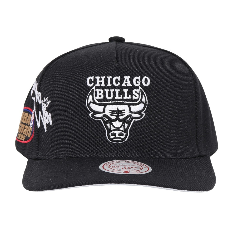ミッチェルアンドネス（Mitchell&Ness）（メンズ、レディース）スナップバック シカゴ・ブルズ キャップ HP10055-CBUBLCK