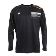 デサント（DESCENTE）（メンズ、レディース） 長袖プラクティスシャツ DVUUJB52 BK バレーボールウェア