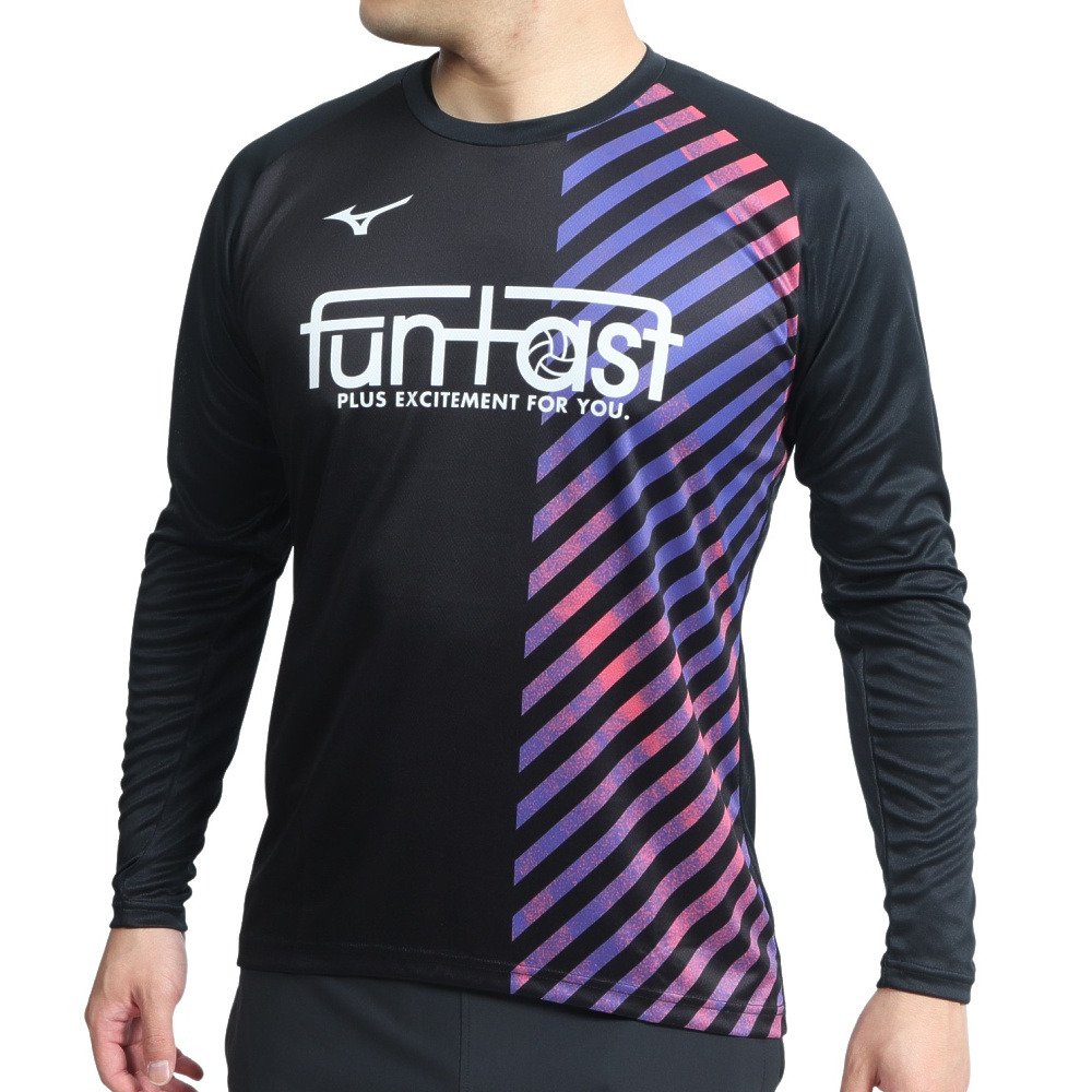 ミズノ ミズノ Mizuno メンズ レディース バレーボールウェア Funtastプラクティスシャツ 長袖 V2ma スポーツ用品はスーパースポーツゼビオ ミズノ ミズノ Mizuno メンズ レディース バレーボールウェア Funtastプラクティスシャツ 長袖 V2ma スポーツ用品はスーパースポーツゼビオ