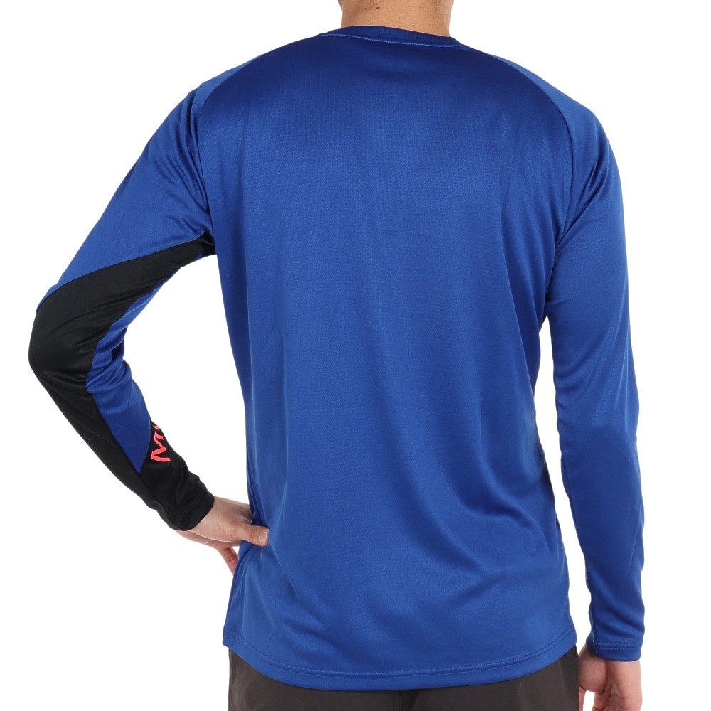 ミズノ（MIZUNO）（メンズ、レディース）バレーボールウェア Basicプラクティスシャツ 長袖 V2MA253325