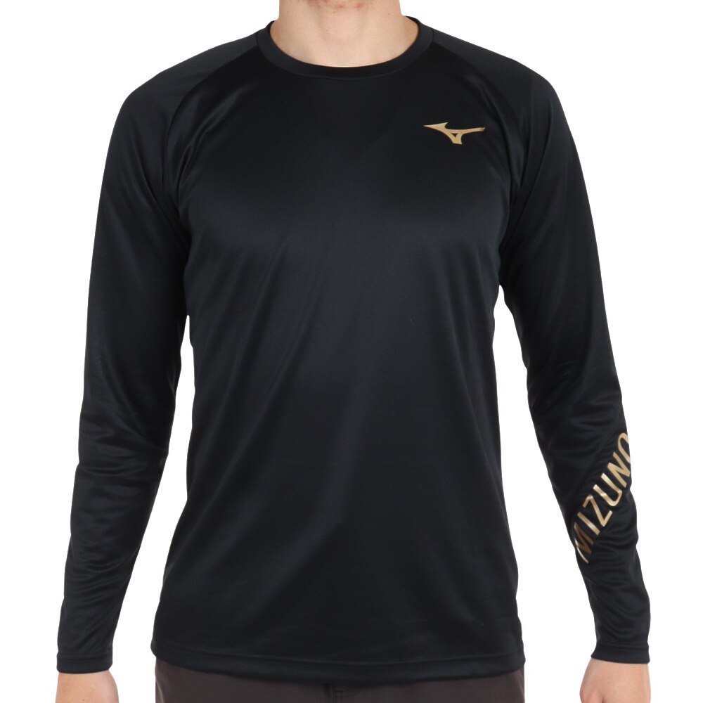 ミズノ（MIZUNO）（メンズ）バレーボールウェア Basicプラクティスシャツ 長袖 V2MA253395