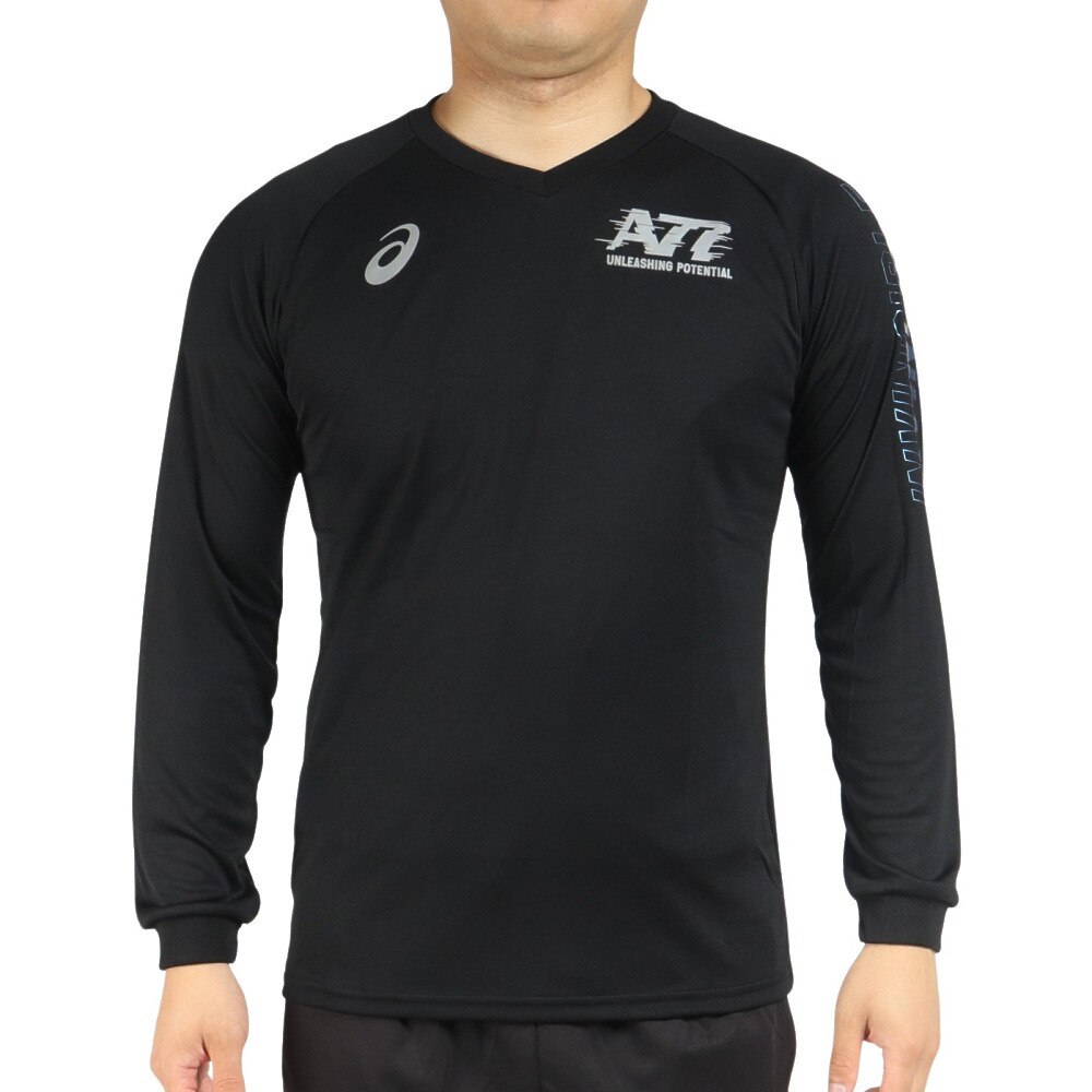 アシックス（ASICS）（メンズ）バレーボールウェア A77 長袖Tシャツ 2031E131.002