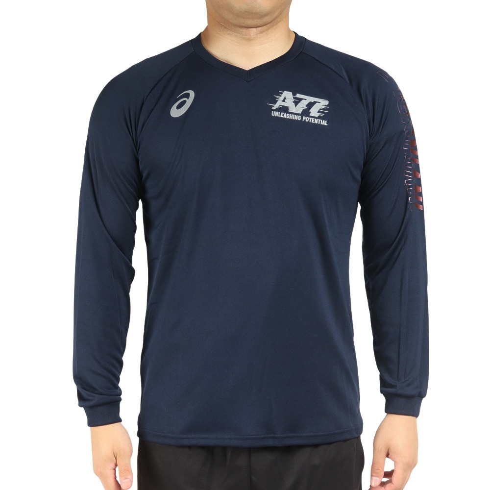 アシックス（ASICS）（メンズ）バレーボールウェア A77 長袖Tシャツ 2031E131.400