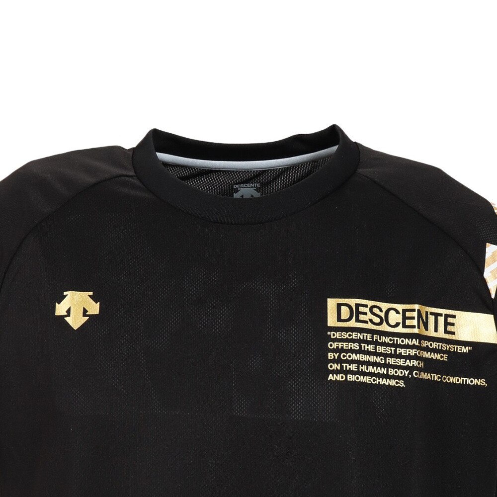 デサント（DESCENTE）（メンズ）バレーボールウェア 半袖バレーボールシャツ DVUVJA50 BK 速乾
