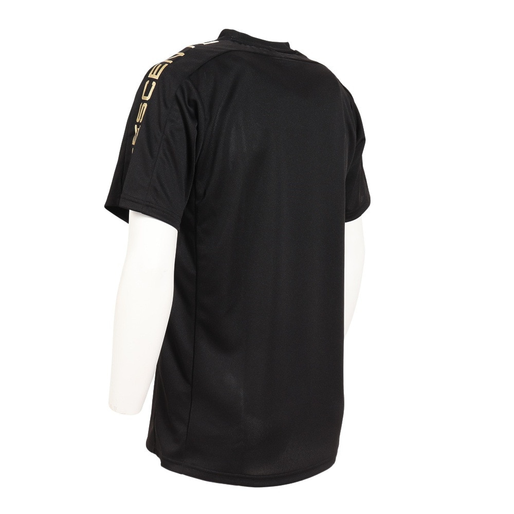 デサント（DESCENTE）（メンズ、レディース）バレーボールウェア 半袖バレーボールシャツ DVUVJA51 BK