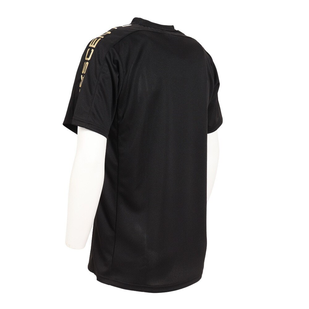 デサント（DESCENTE）（メンズ、レディース）バレーボールウェア 半袖バレーボールシャツ DVUVJA51 BK 速乾