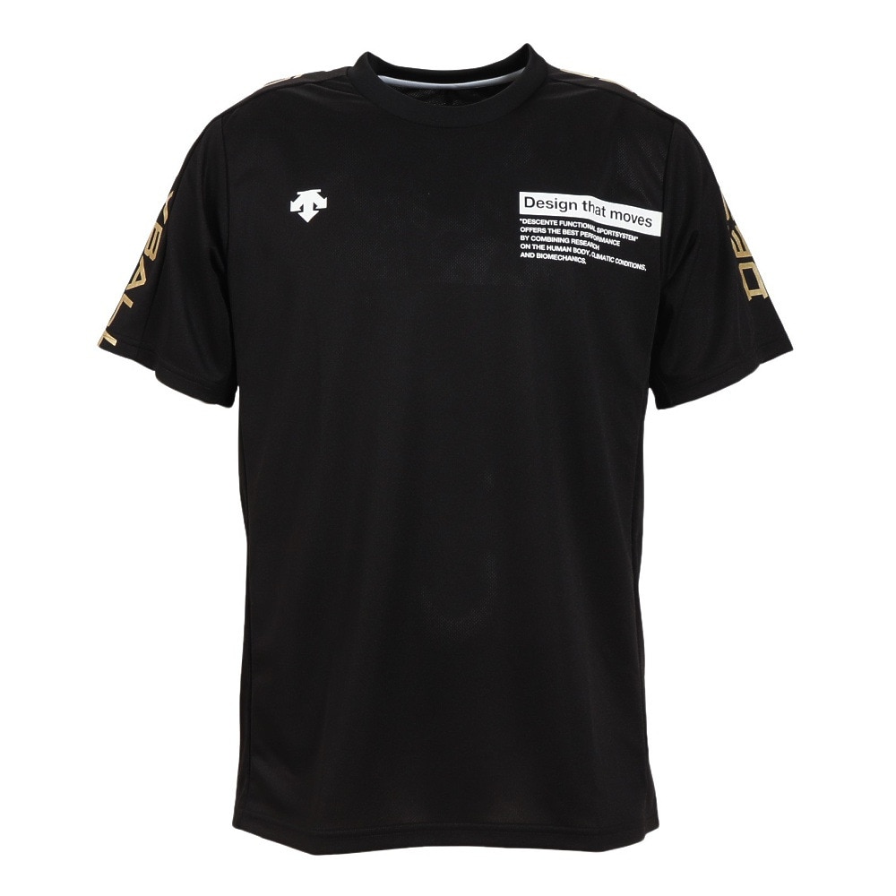デサント（DESCENTE）（メンズ、レディース）バレーボールウェア 半袖バレーボールシャツ DVUVJA51 BK 速乾