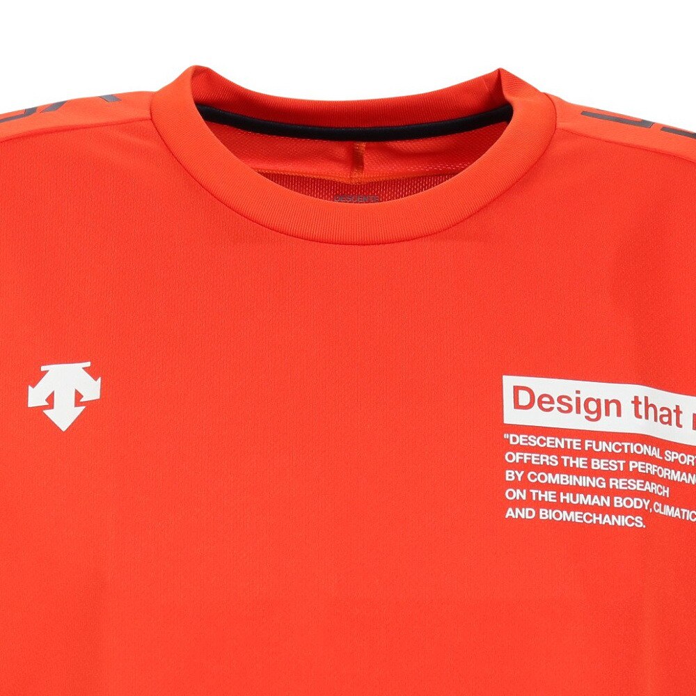 デサント（DESCENTE）（メンズ、レディース）バレーボールウェア 半袖バレーボールシャツ DVUVJA51 OR 速乾