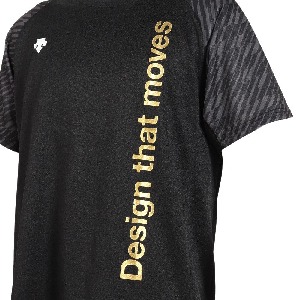 デサント（DESCENTE）（メンズ）バレーボールウェア 半袖バレーボールシャツ DVUVJA52 BK