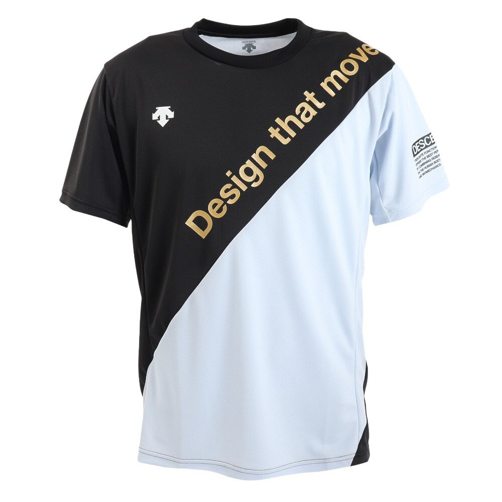 デサント（DESCENTE）（メンズ）バレーボールウェア 半袖バレーボールシャツ DVUVJA53 BK スポーツ用品はスーパースポーツゼビオ
