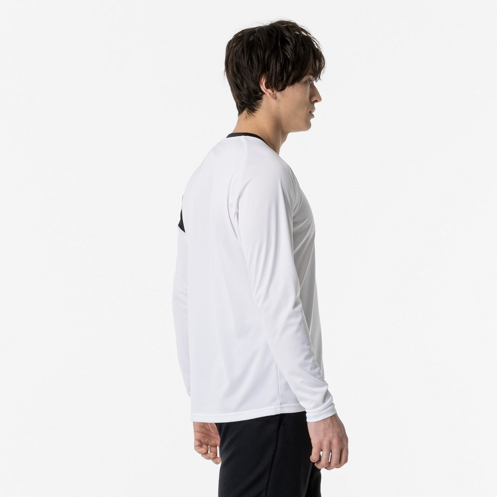 ミズノ（MIZUNO）（メンズ、レディース）バレーボールウェア 長袖 FUNTASTプラクティスシャツ V2MAA52101 速乾