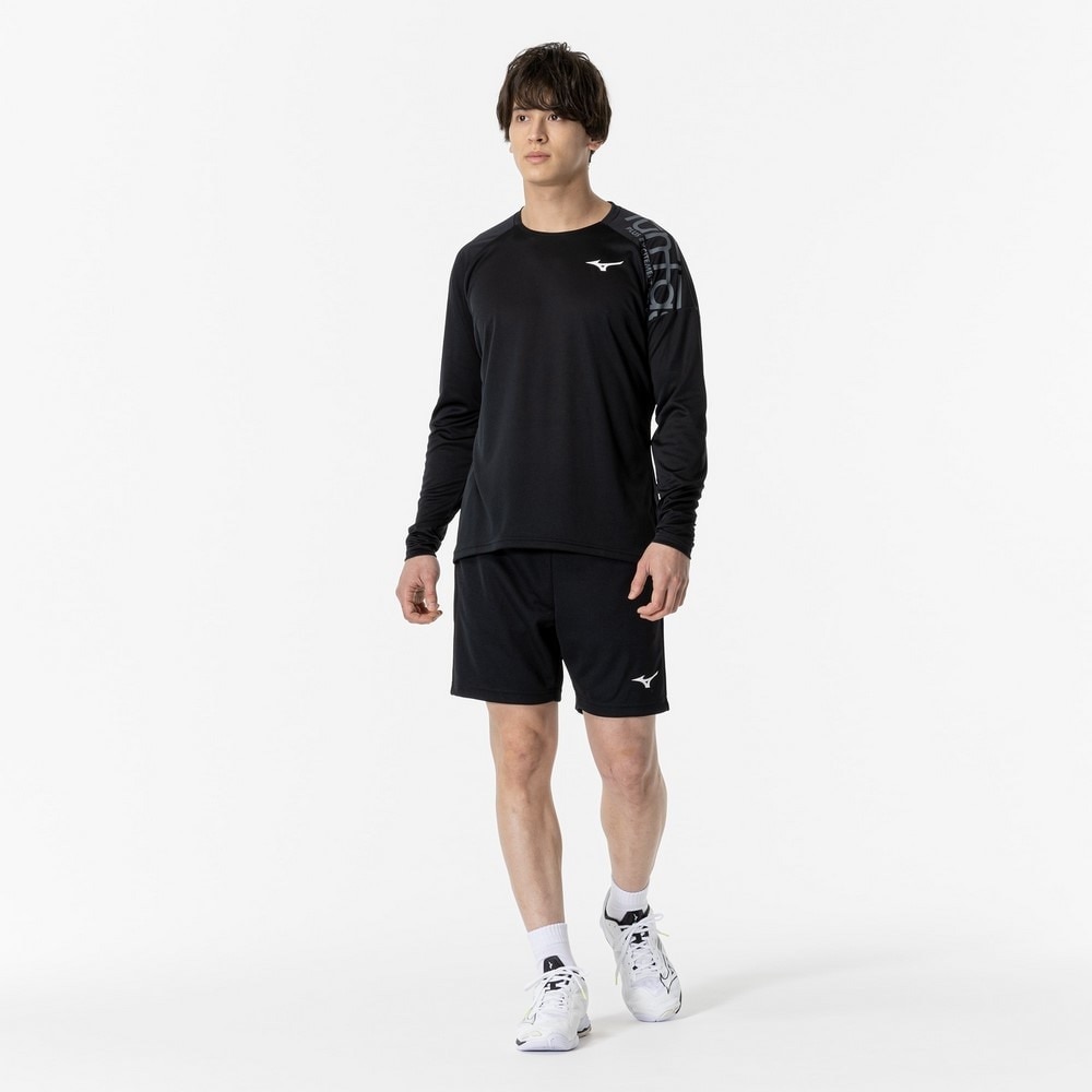 ミズノ（MIZUNO）（メンズ、レディース）バレーボールウェア 長袖 FUNTASTプラクティスシャツ V2MAA52109 速乾