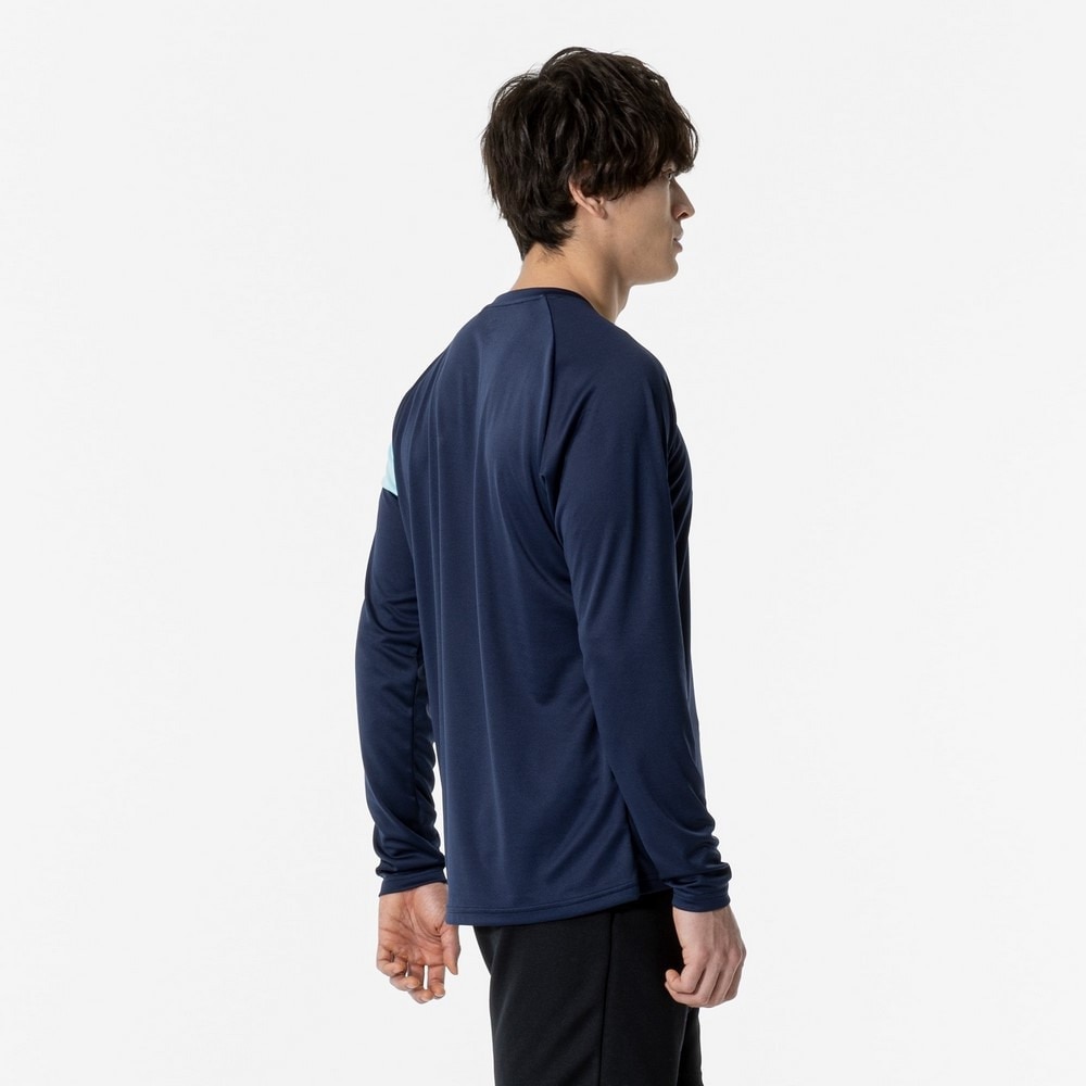 ミズノ（MIZUNO）（メンズ、レディース）バレーボールウェア 長袖 FUNTASTプラクティスシャツ V2MAA52114 速乾