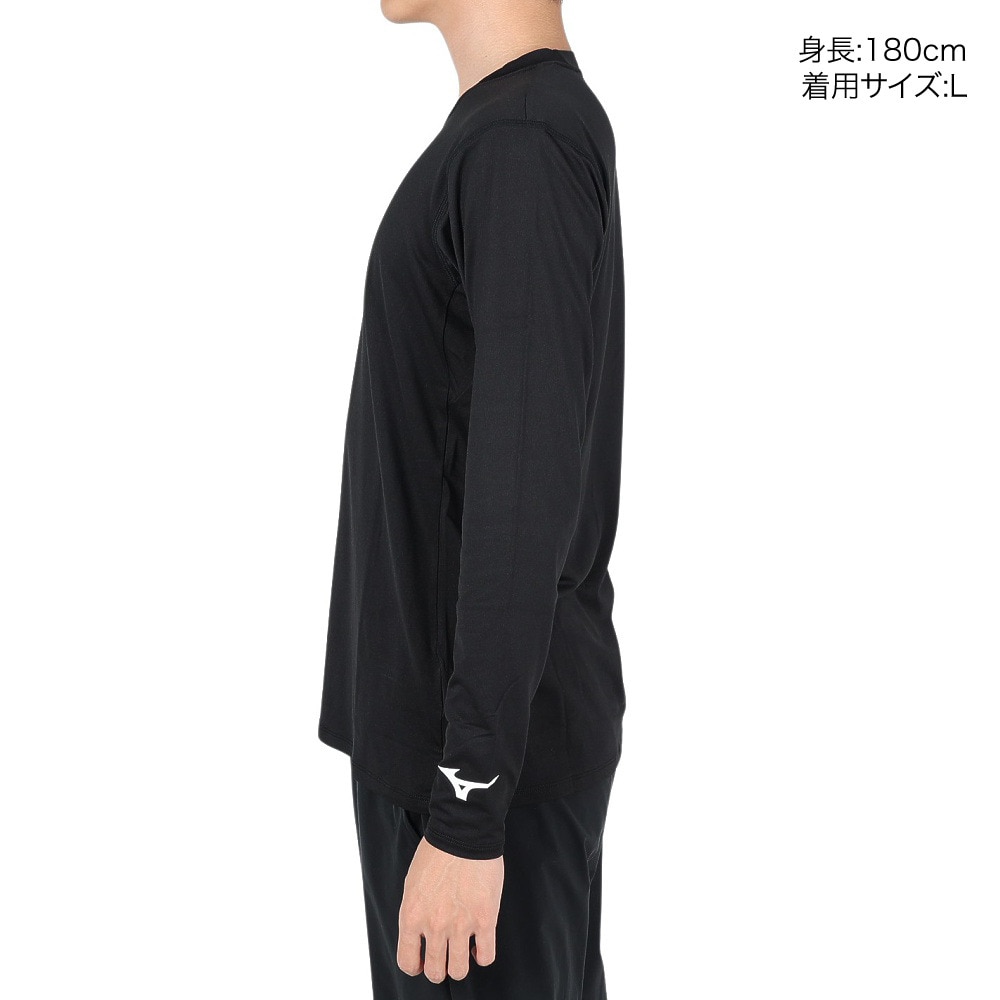 ミズノ（MIZUNO）（メンズ）バレーボールウェア 長袖 Basicプラクティスシャツ V2MAA53109 速乾